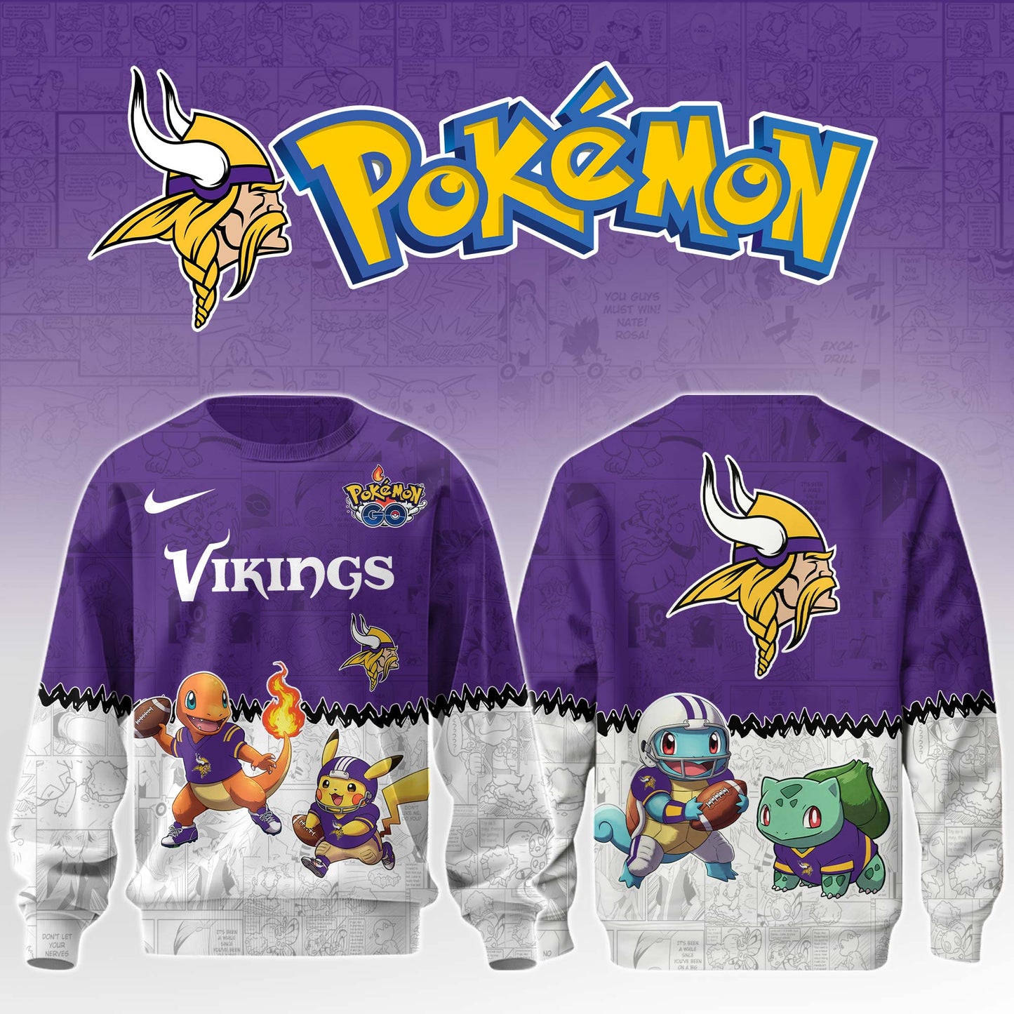 LIMITED EDITION - NEW CUSTOMIZED NFL05 MVK MINNESOTA VIKINGS UNISEX T-SHIRT, SWEATSHIRT & HOODIE