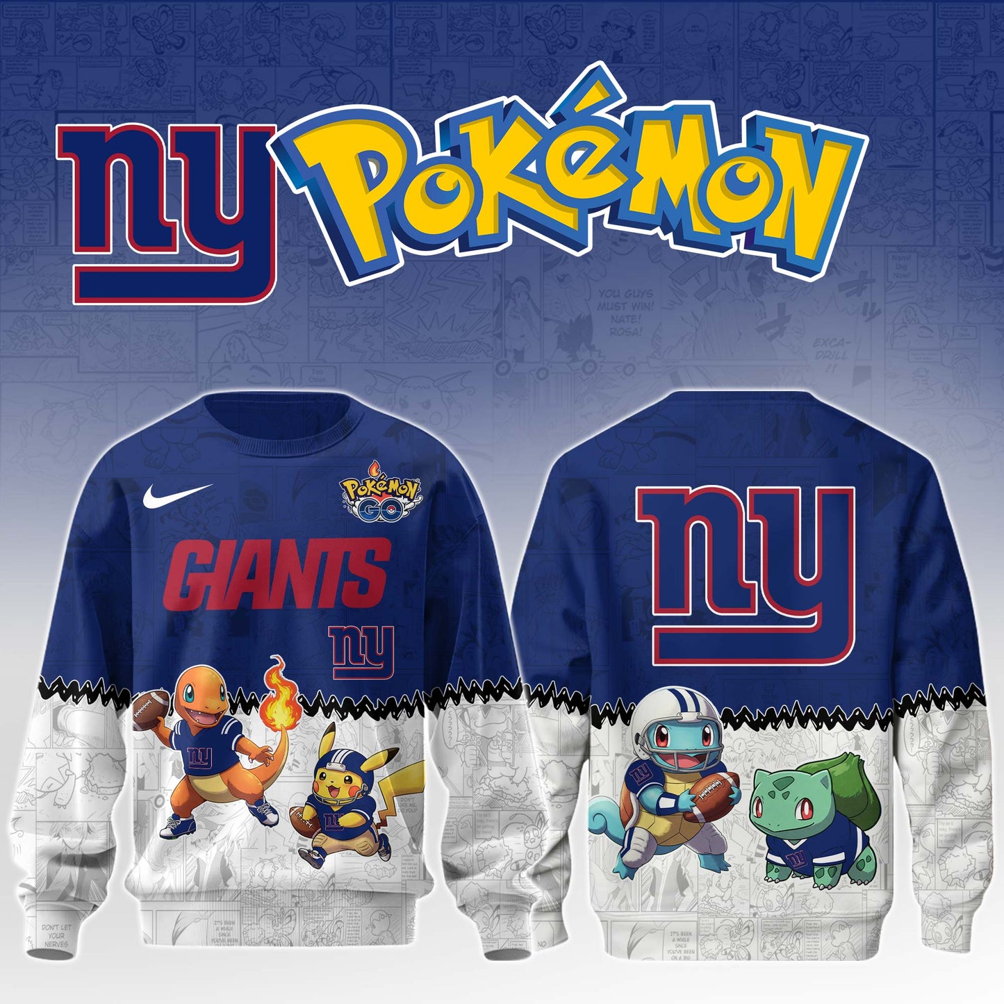 LIMITED EDITION - NEW CUSTOMIZED NFL32 NYG NEW YORK GIANTS UNISEX T-SHIRT, SWEATSHIRT & HOODIE