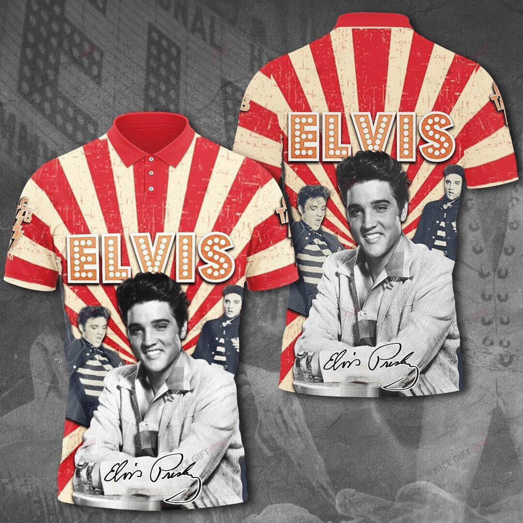 New Premium Elvis Presley Polo Shirt - EVPLCA137