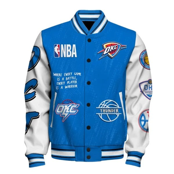 Oklahoma City Thunder Baseball Jacket