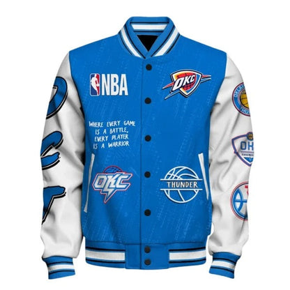 Oklahoma City Thunder Baseball Jacket