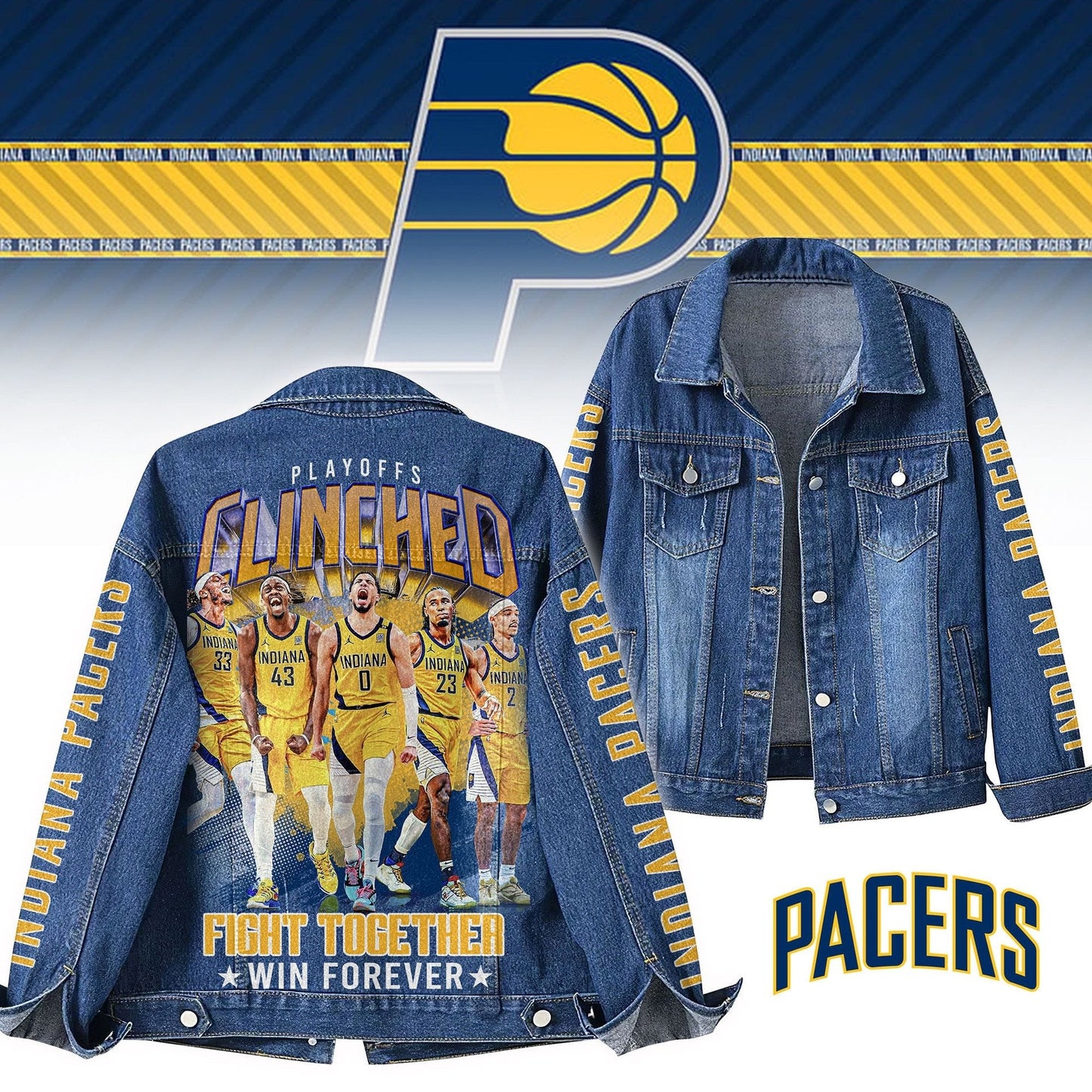 Indiana Pacers Special Edition Unisex Denim Jacket