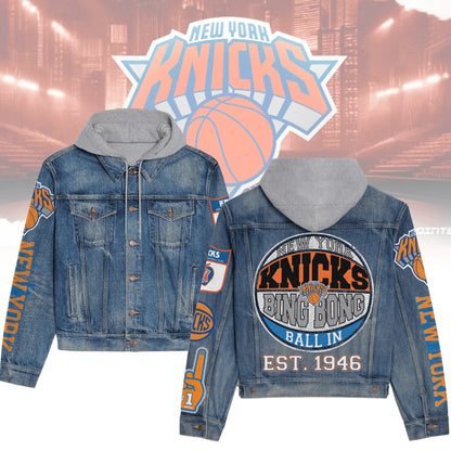 NBA Unisex Hooded Denim Jacket