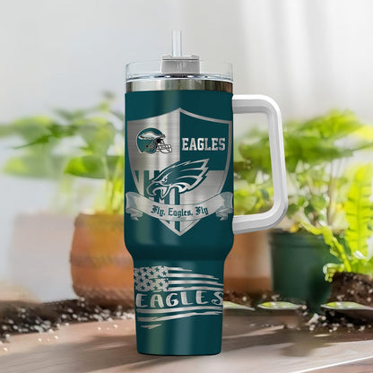 LIMITED EDITION - NEW CUSTOMIZED NFL02 PPE PHILADELPHIA EAGLES 40 OZ TUMBLER