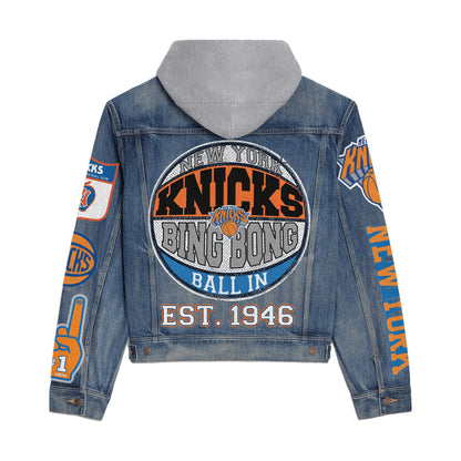 NBA Unisex Hooded Denim Jacket