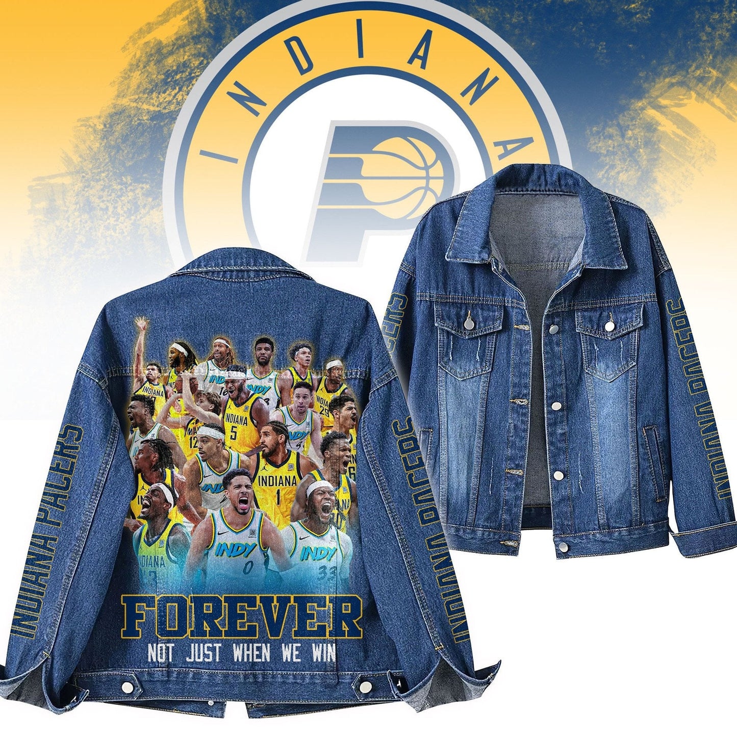 Indiana Pacers Special Edition Unisex Denim Jacket