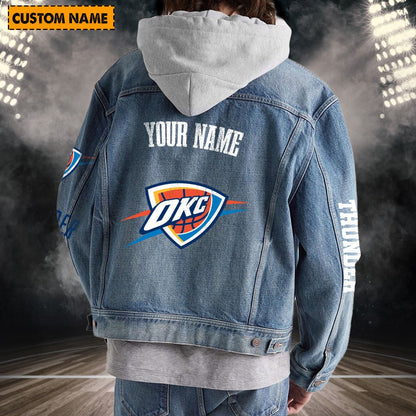 NBA Unisex Hooded Denim Jacket
