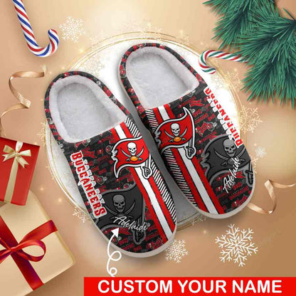 LIMITED EDITION - NEW CUSTOMIZED NFL10 TBB TAMPA BAY BUCCANEERS FOAM SLIPPERS