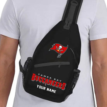 LIMITED EDITION - NEW CUSTOMIZED NFL10 TBB TAMPA BAY BUCCANEERS SLING BAG