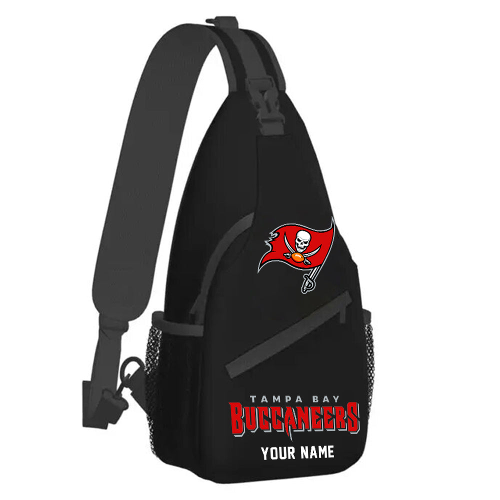 LIMITED EDITION - NEW CUSTOMIZED NFL10 TBB TAMPA BAY BUCCANEERS SLING BAG