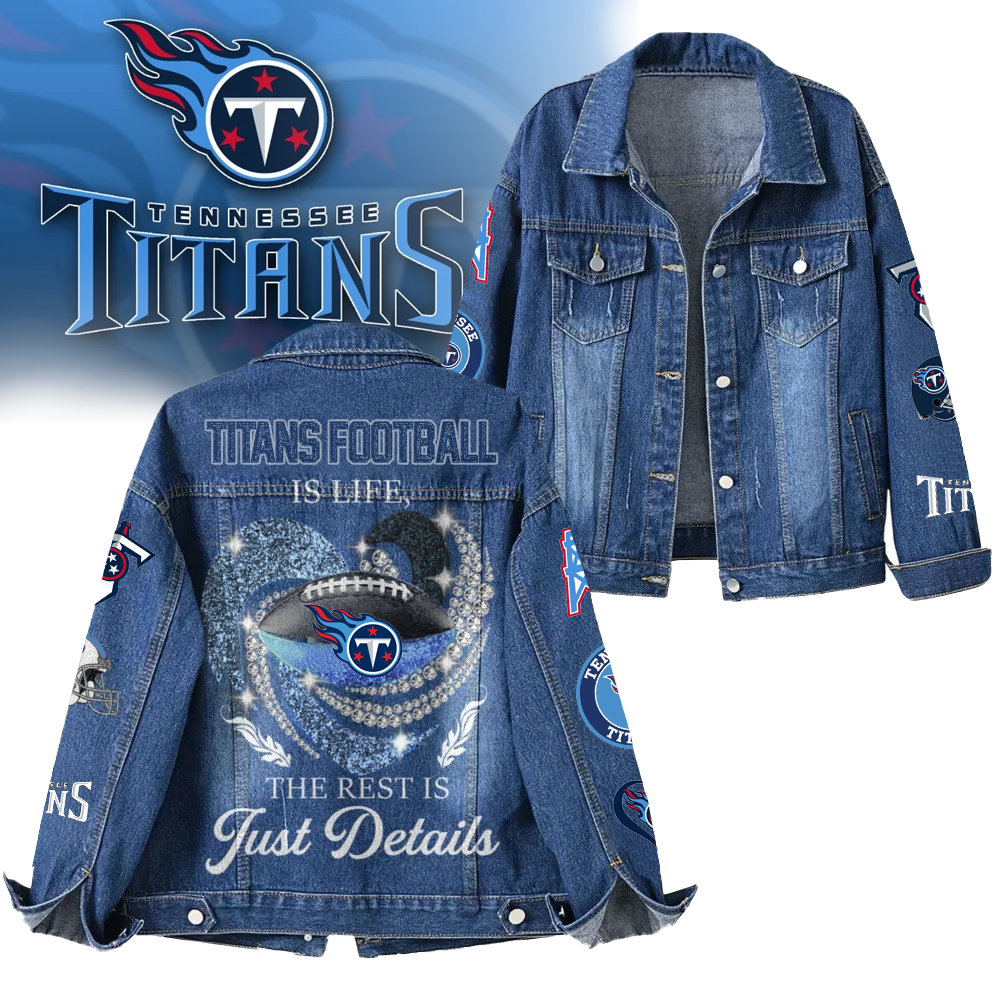 LIMITED EDITION - NEW CUSTOMIZED NFL31 TST TENNESSEE TITANS DENIM JACKET