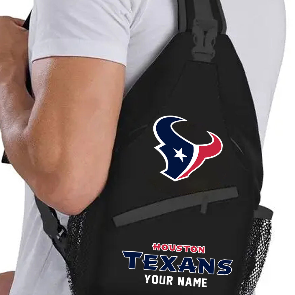 LIMITED EDITION - NEW CUSTOMIZED NFL15 HTT HOUSTON TEXANS SLING BAG