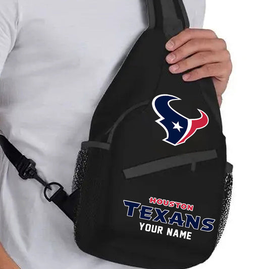 LIMITED EDITION - NEW CUSTOMIZED NFL15 HTT HOUSTON TEXANS SLING BAG