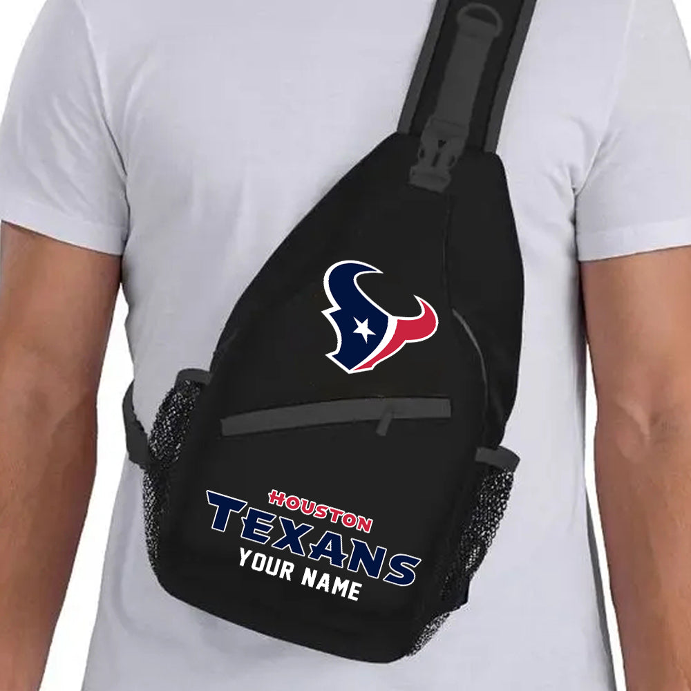 LIMITED EDITION - NEW CUSTOMIZED NFL15 HTT HOUSTON TEXANS SLING BAG