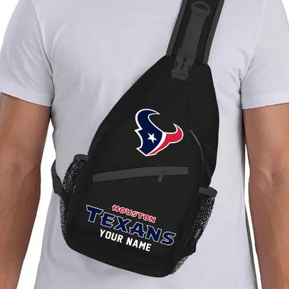 LIMITED EDITION - NEW CUSTOMIZED NFL15 HTT HOUSTON TEXANS SLING BAG