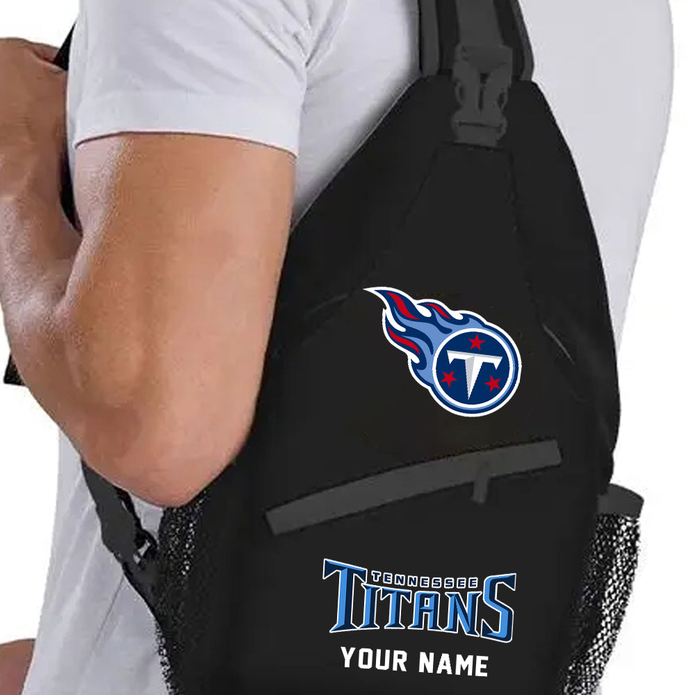 LIMITED EDITION - NEW CUSTOMIZED NFL31 TST TENNESSEE TITANS SLING BAG