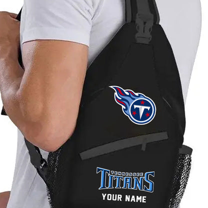 LIMITED EDITION - NEW CUSTOMIZED NFL31 TST TENNESSEE TITANS SLING BAG