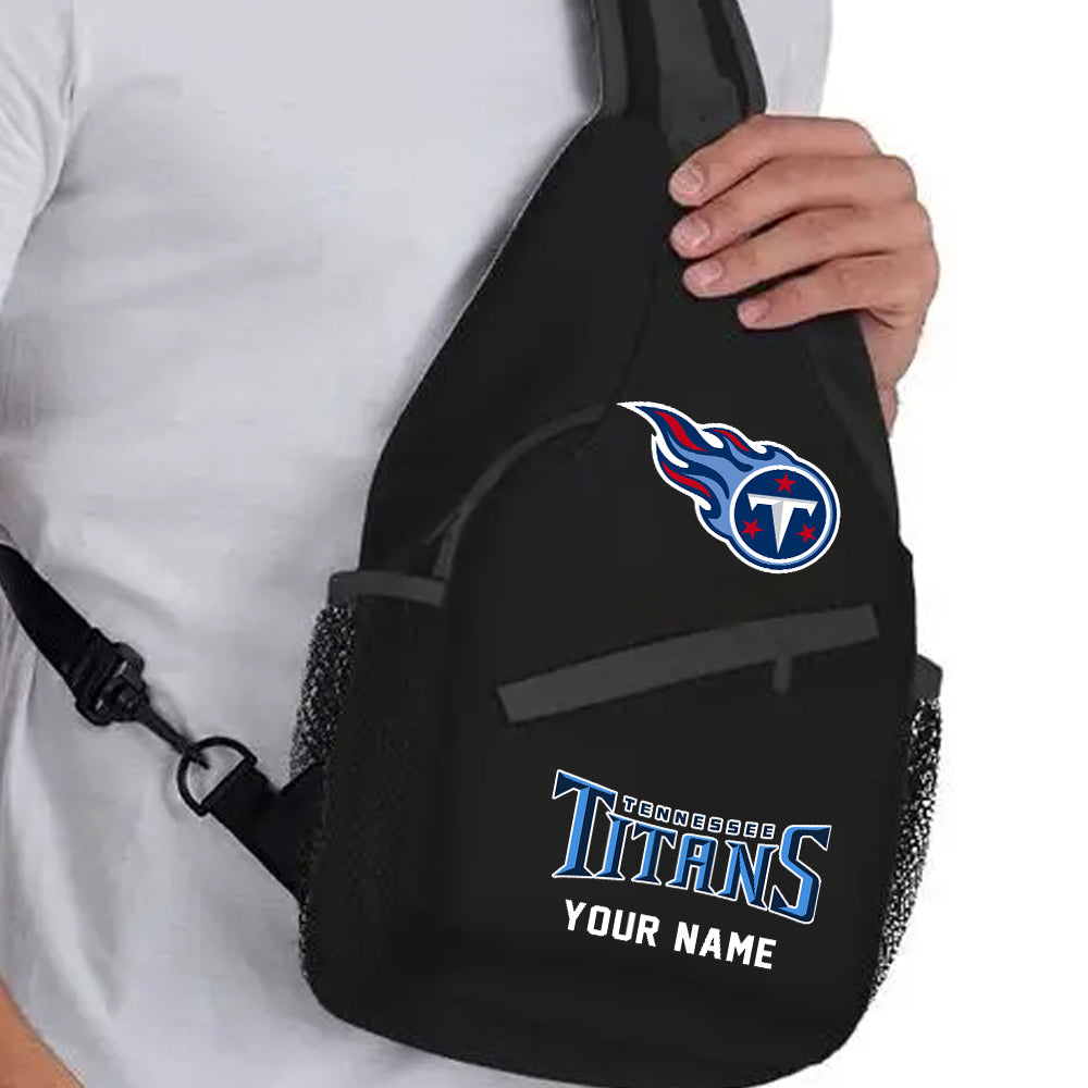 LIMITED EDITION - NEW CUSTOMIZED NFL31 TST TENNESSEE TITANS SLING BAG