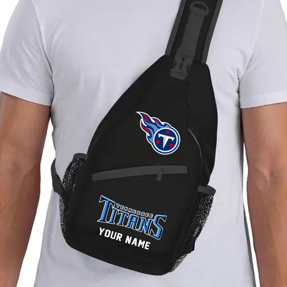 LIMITED EDITION - NEW CUSTOMIZED NFL31 TST TENNESSEE TITANS SLING BAG