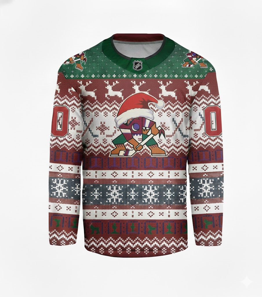LIMITED EDITION - NEW CUSTOMIZED NHL30 AZC ARIZONA COYOTES LONG SLEEVED T-SHIRT