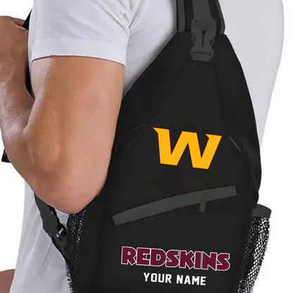 LIMITED EDITION - NEW CUSTOMIZED NFL12 WTC WASHINGTON COMMANDERS SLING BAG